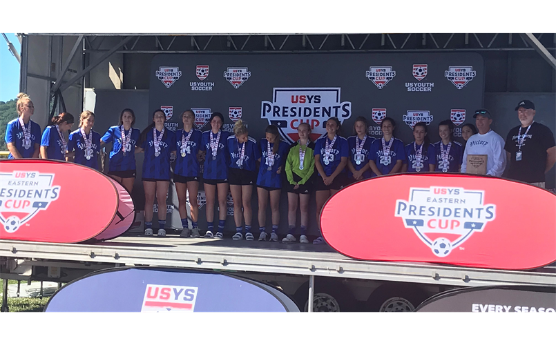 04 girls- USYS Eastern Presidents Cup Silver Medalists!!