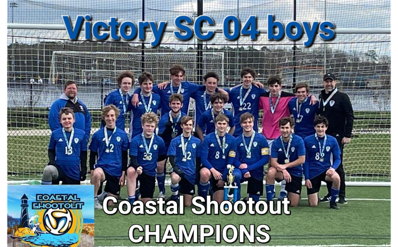 Victory SC 04 boys Coastal Shootout Champions