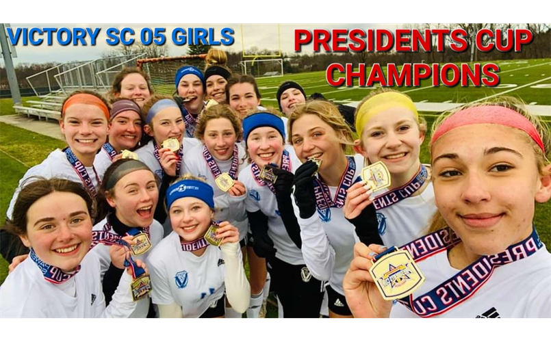 VICTORY SC 05 GIRLS PRESIDENTS CUP CHAMPIONS