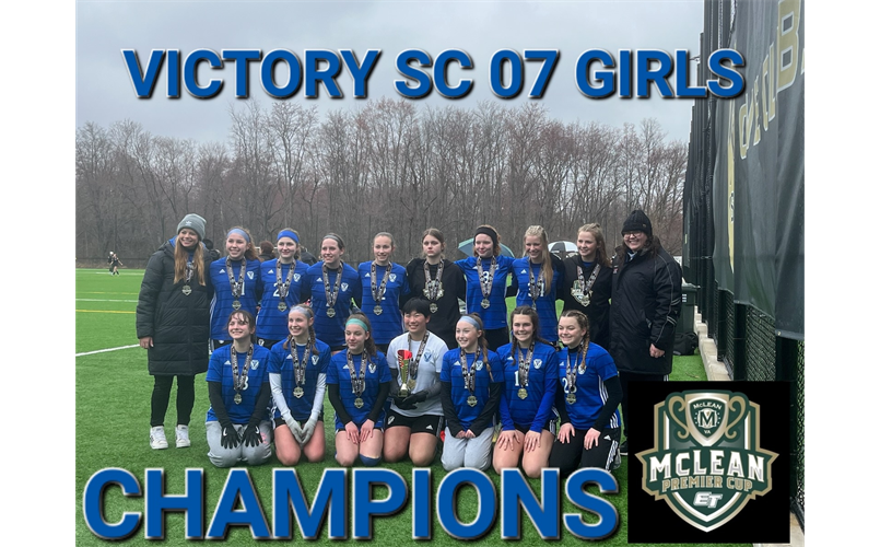 Victory SC 2007 girls McLean Premier Cup CHAMPIONS